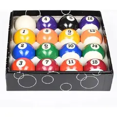 DRB - Set Juego Bolas De Mesa De Billar Pool X16 Standard De Lujo