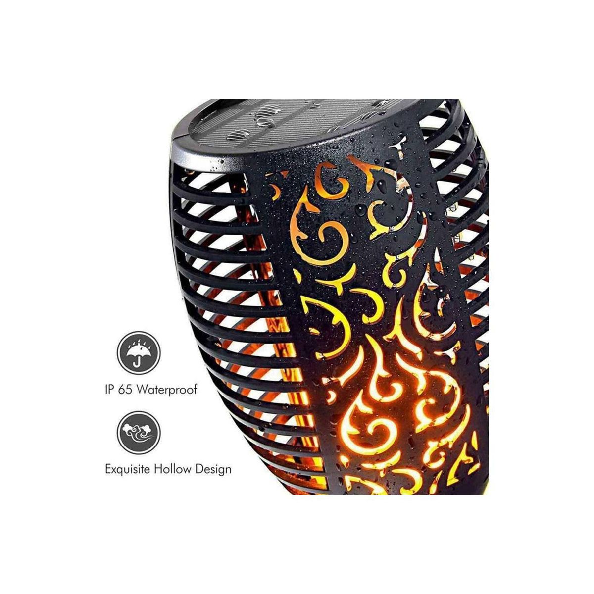 GENERICO - Pack X4 Antorchas Estacas Solares Led Jardín