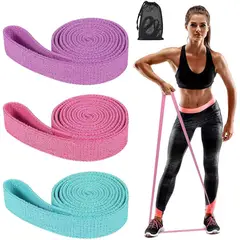 GENERICO - Pack 3 Bandas De Tela Alta Calistenia 3 Resistencias+ Bolso