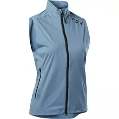 FOX - Chaqueta Bicicleta Mujer Flexair Sin Mangas Celeste