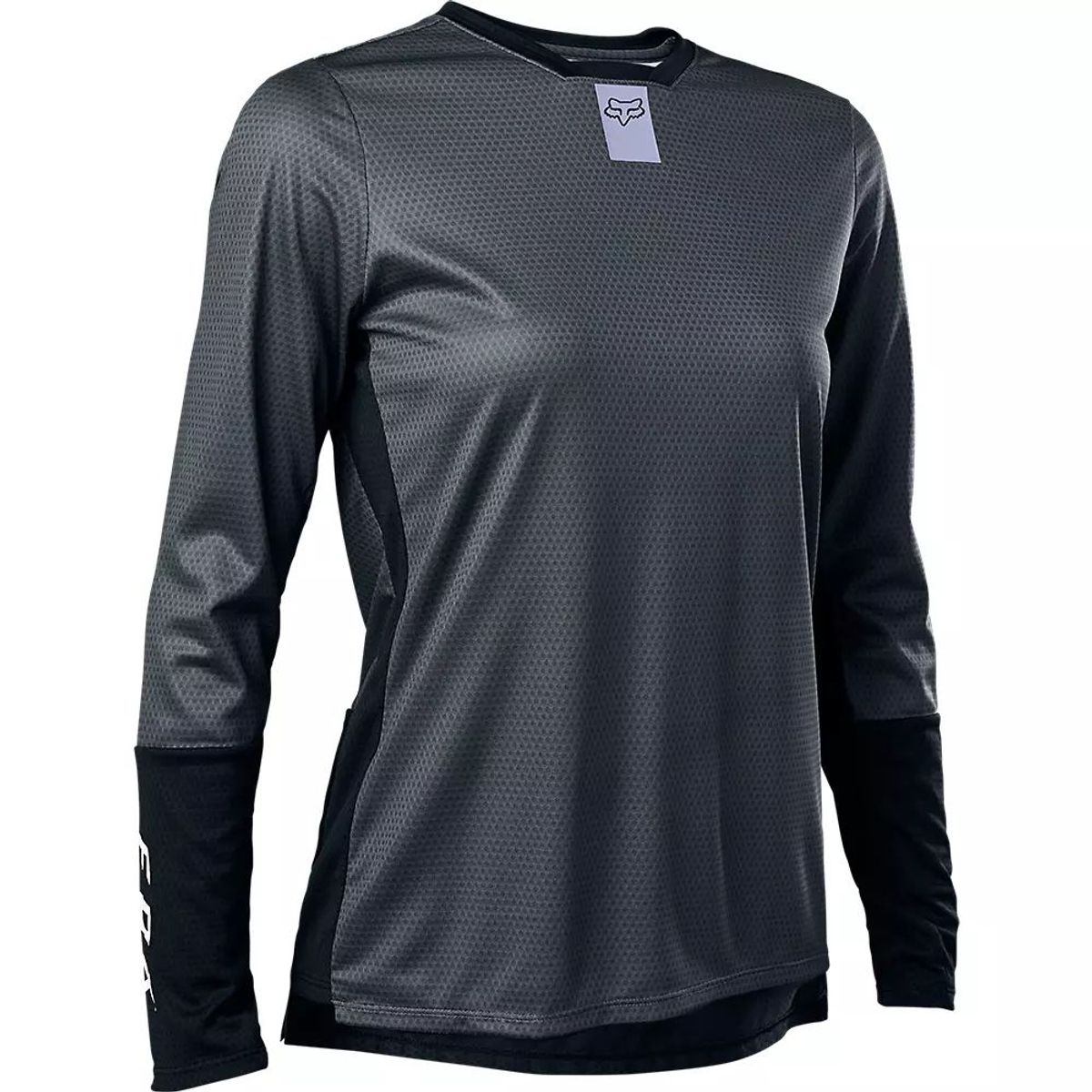 FOX - Polera Bicicleta Mujer Defend Manga Larga Gris Fox FOX