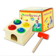 GENERICO - Juguete De Madera Caja Martillo Montessori
