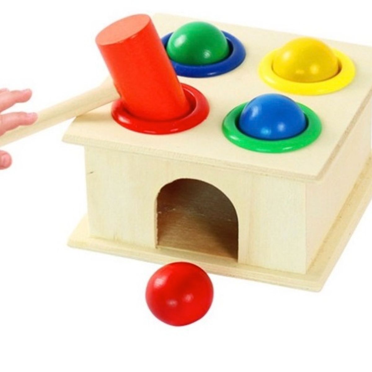 GENERICO - Juguete De Madera Caja Martillo Montessori