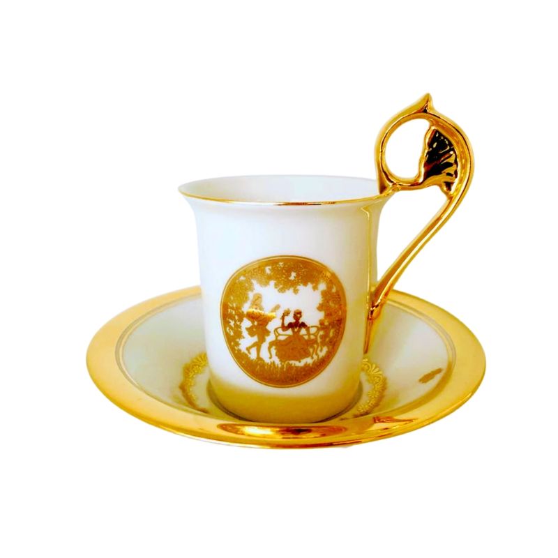 GENERICO - Taza de café Imperio, Gallant Love, 24 quilates Gloria Bavaria