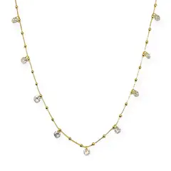 ANDREA COGGIOLA JOYAS - Collar Choker 11 Circones Enchapado Oro 18K