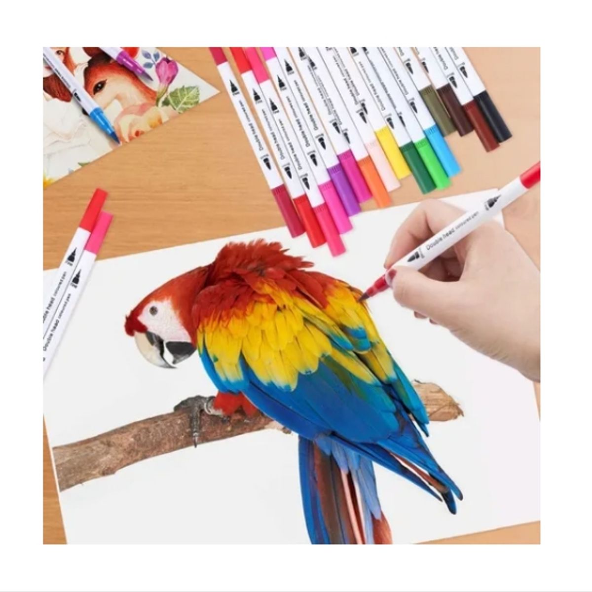 ESHOPANGIE - 36 Marcadores De Doble Punta Tipo Pincel Colores
