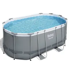 BESTWAY - Piscina Ovalada Filtro + Accesorios 4.88X3.50X1.07M