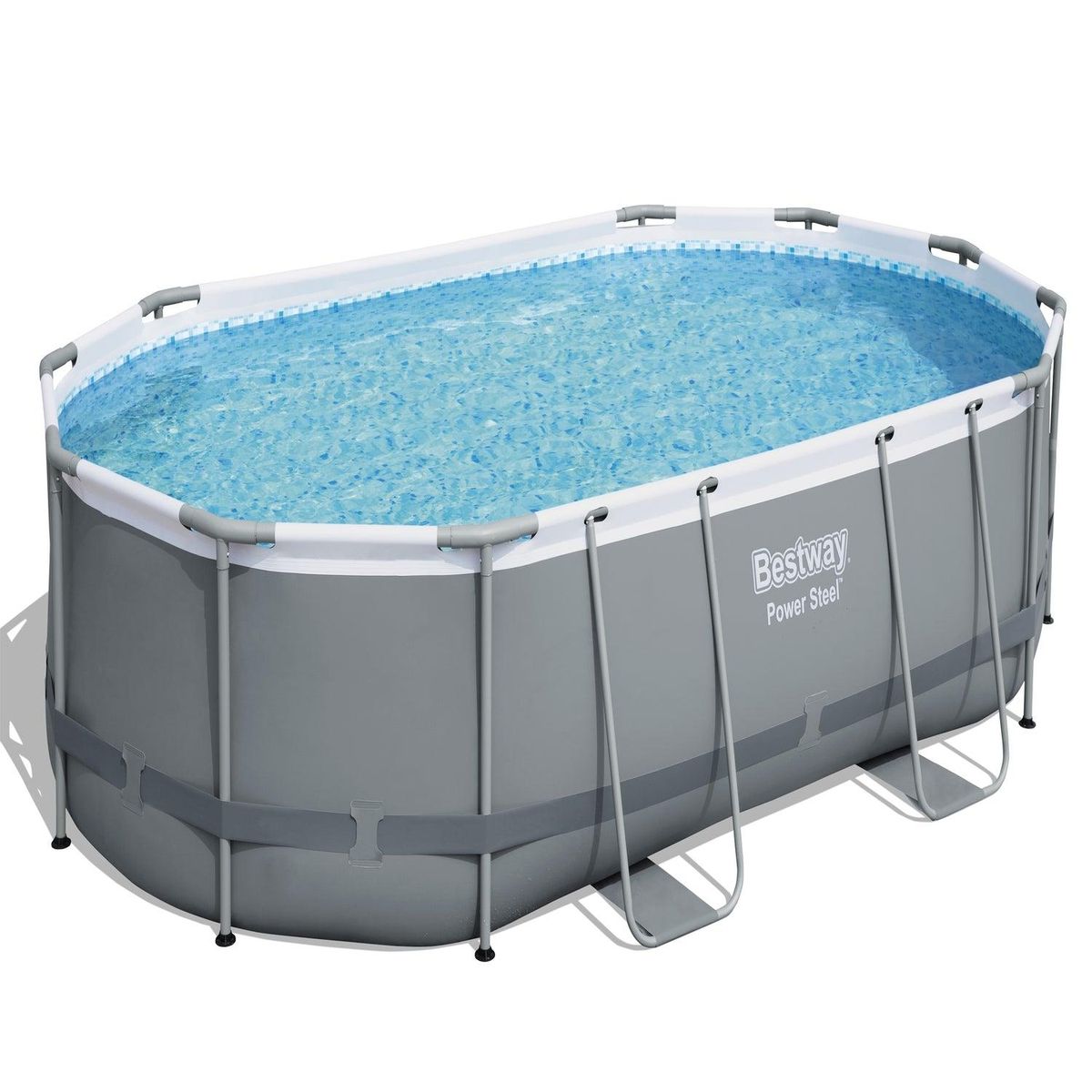 BESTWAY - Piscina Bestway Ovalada Filtro + Accesorios 488X350X107M