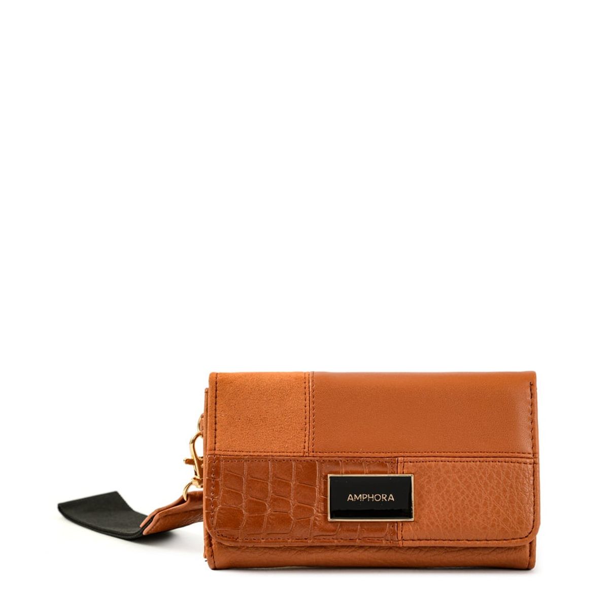 AMPHORA - Billetera acordeon renate mediana café