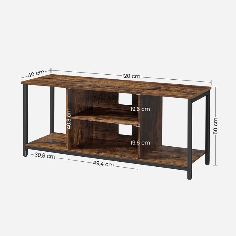 VASAGLE - Rack TV Estilo Industrial
