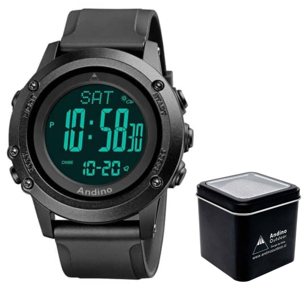 GENERICO - Reloj Andino Altimetro Barómetro Brújula Temperatura Montaña