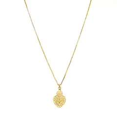 COGGIOLA - Collar Amore Corazón Detente Enchapado Oro 18K