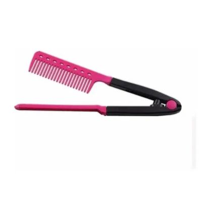 Imagen 2 del producto Peine Alisador Plástico Alisado De Keratina Fucsia
