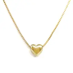 ANDREA COGGIOLA JOYAS - Collar Corazón 7mm Enchapado Oro 18K