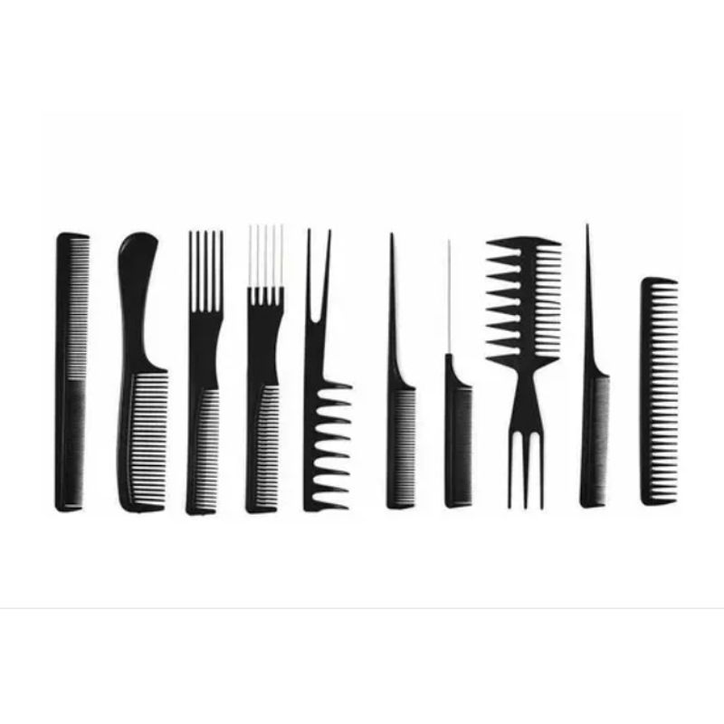 GENERICO - Set De 10 Peinetas Profesionales, Peluquería O Barbería