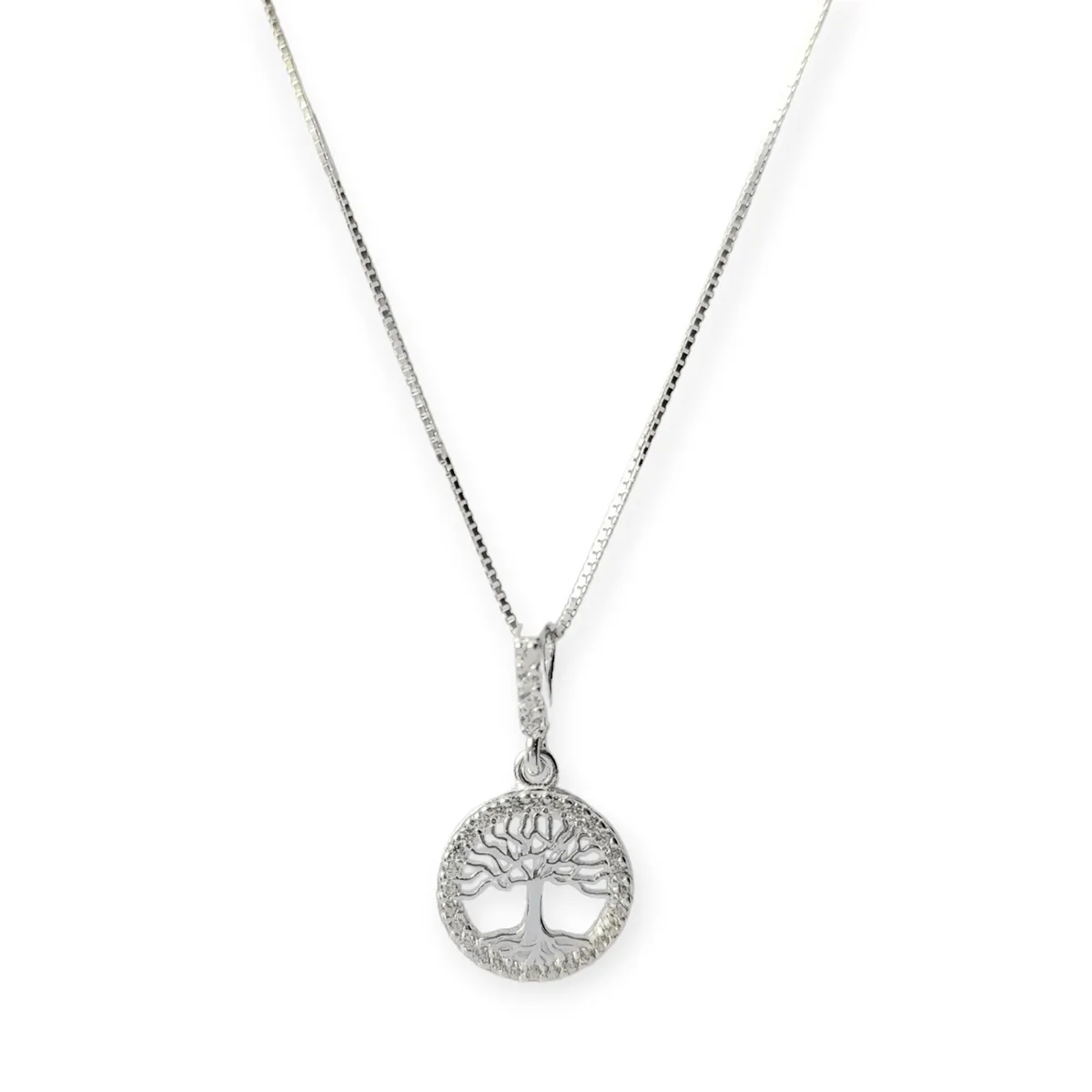 COGGIOLA - Collar Árbol De La Vida Circón Plata Fina 925
