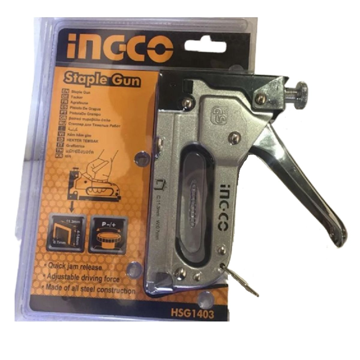 INGCO - Grapadora manual Ingco Con 2000 Grapas