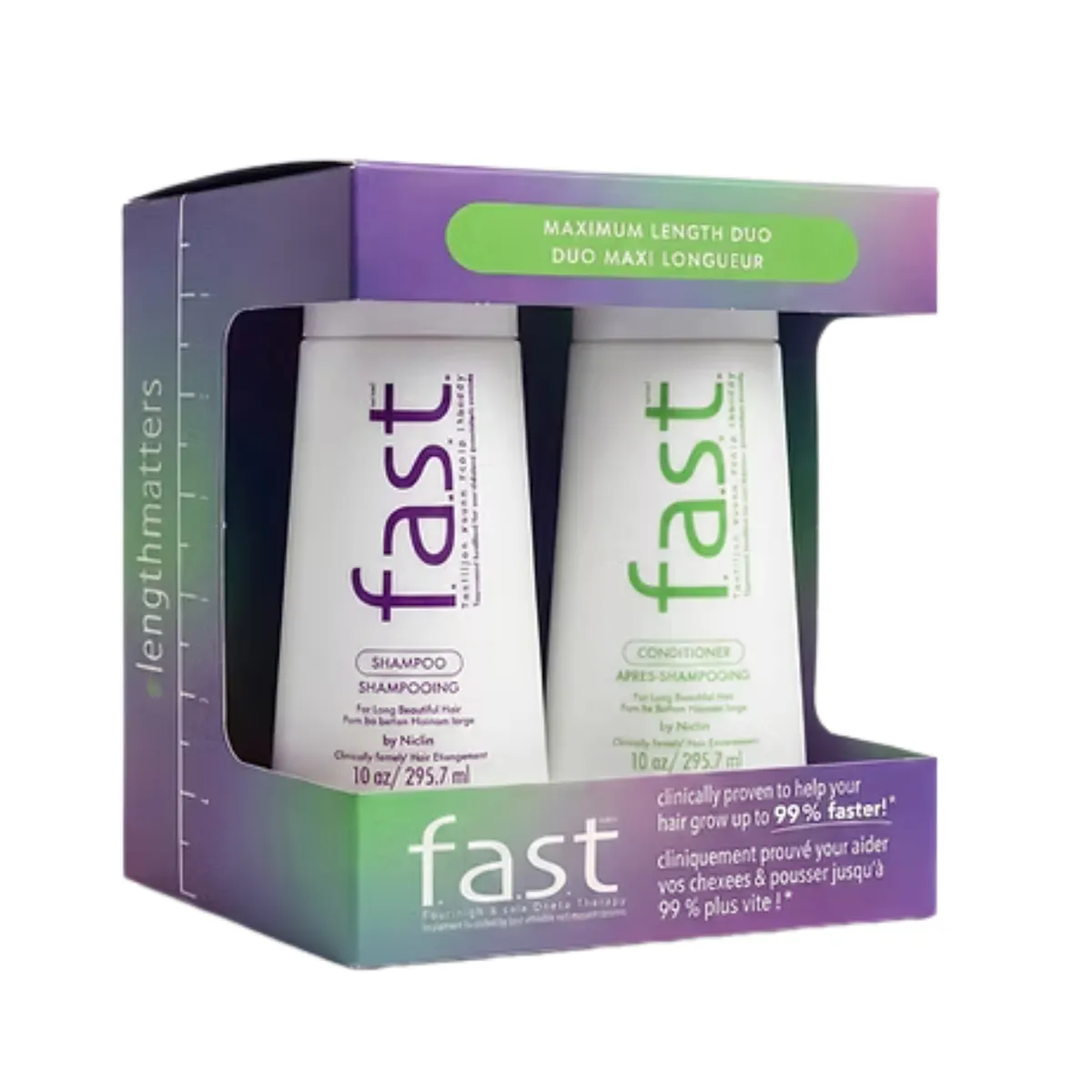 NISIM - Kit Fast Shampoo Más Acondicionador 300 Ml C/U
