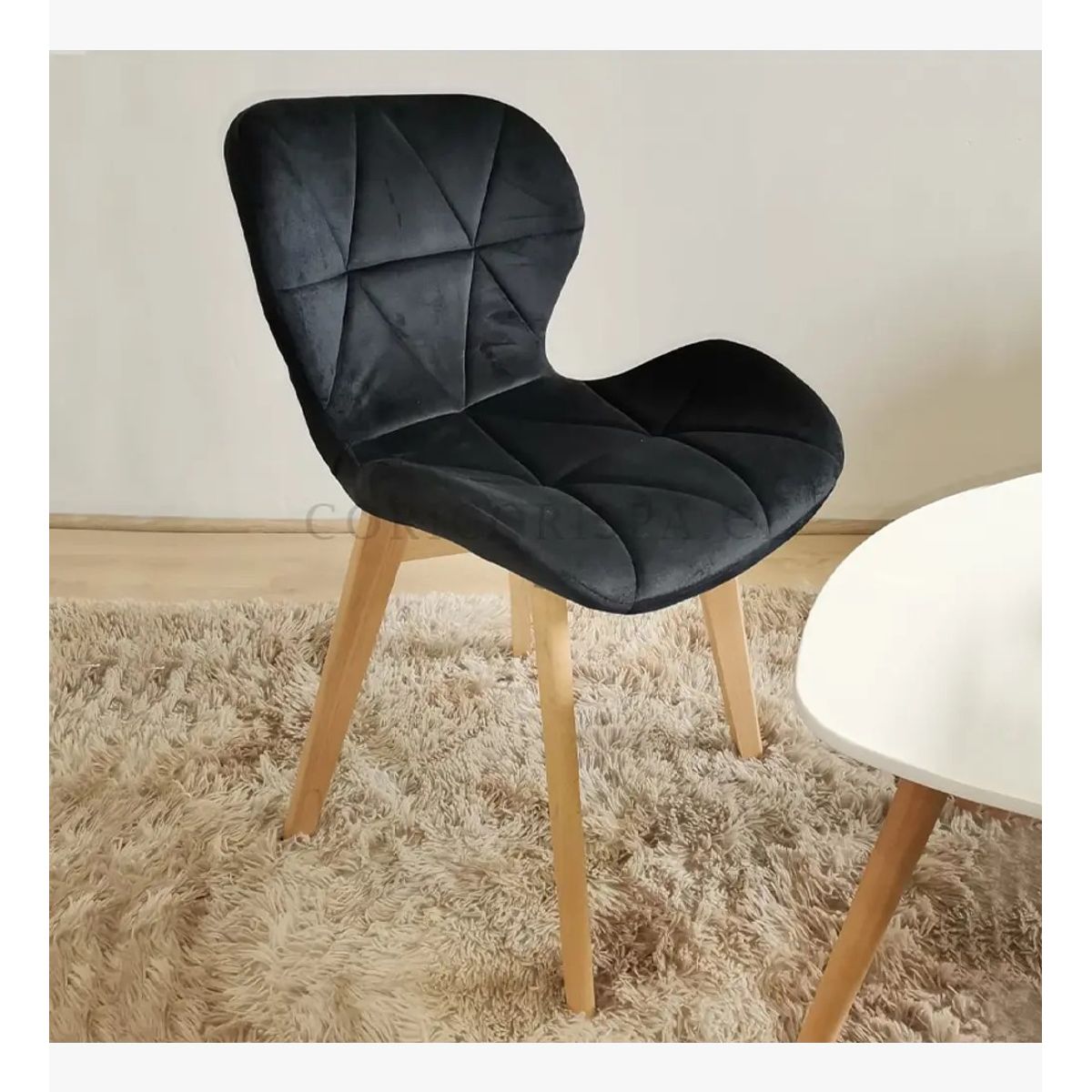 CORI CORI - Silla Mariposa Velvet NEGRO