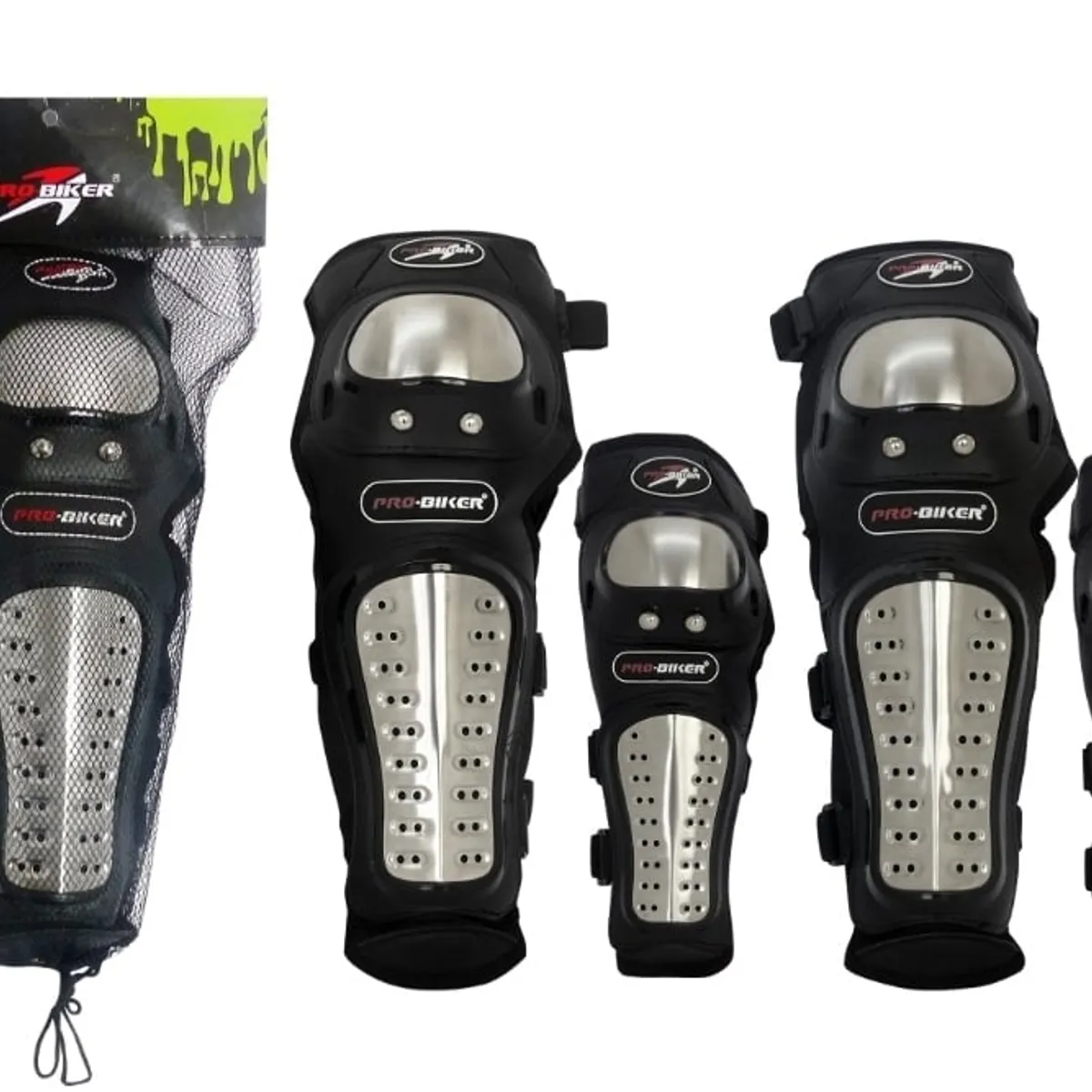 GENERICO - set de rodilleras y coderas para motos y deportes extremos