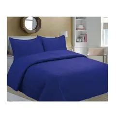 ANNGEBUT - Cubrecama Verano Color Azul Rey 2 Plazas