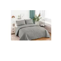 ANNGEBUT - Cubrecama Verano Color Gris 2 Plazas