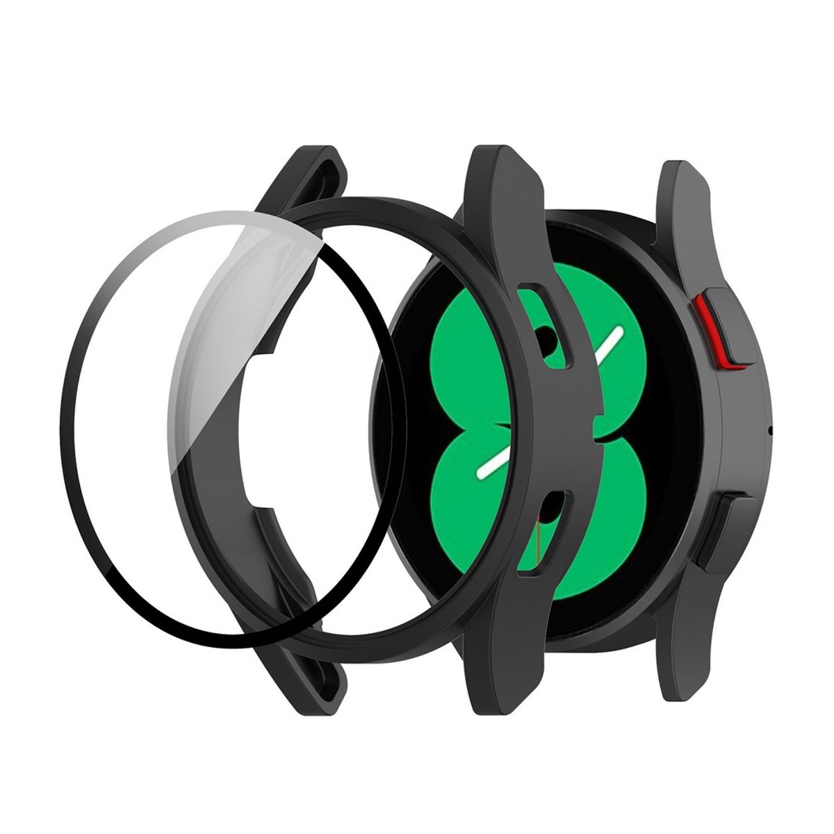 GENERICO - Protector Carcasa Glass Galaxy Watch 5 40mm Negro