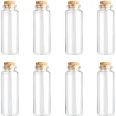 GENERICO - 12 Mini Frascos 22x60 mm Vidrio Corcho 14 ml