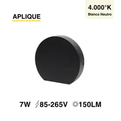 DEMASLED - Aplique de Pared para Exteriores Circular 7W