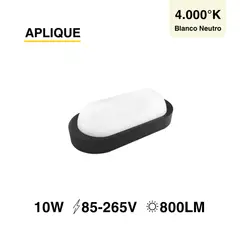 DEMASLED - Aplique de Pared para Exteriores Ovalada 12W