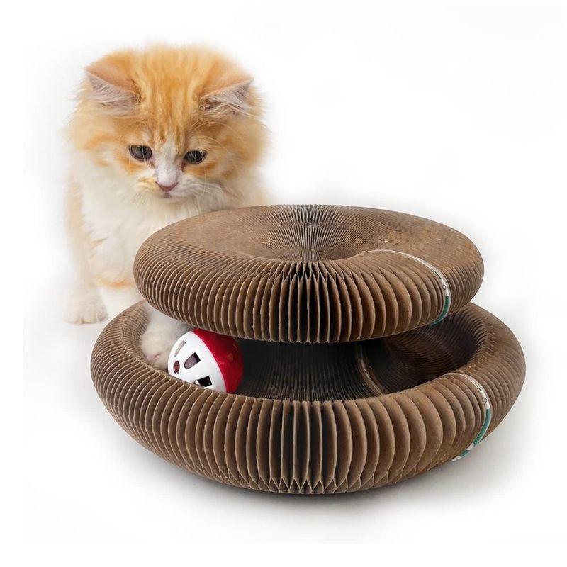 GENERICO - Juego Rascador Gato con Pelota Sonajera