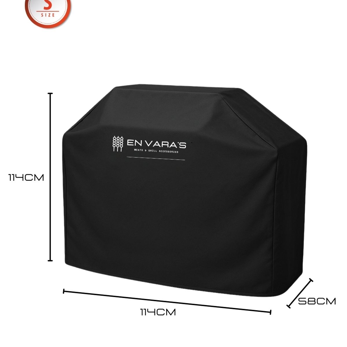 EN VARA'S MEATS & GRILL - Funda cobertor para parrilla  parrillera 2-3 quemadores Talla S