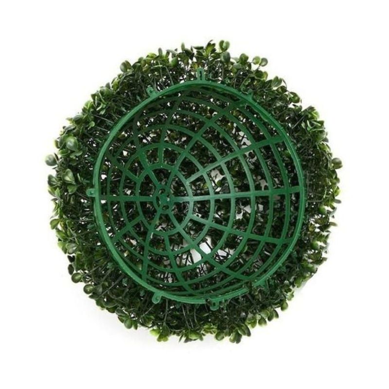 GENERICO - Pack 2 Semi Esfera Artificial Arbusto 23cm