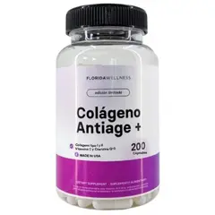 NATURAL FARM - Antiage : Colageno Tipo I y II + Coenzima Q10 + Vit C Nf 200 Capsulas