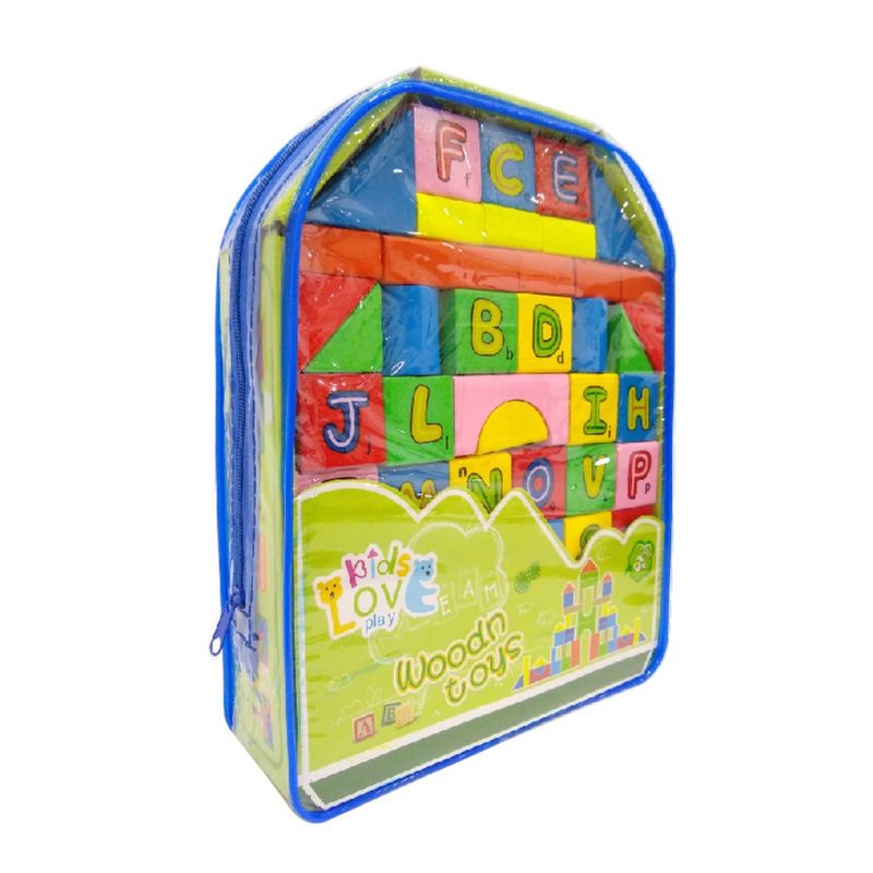 GENERICO - Juguete Madera Didáctico Montessori Mochila Bloques números