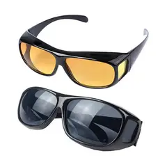 GENERICO - Lentes HD vision dia y noche 2x1 ideal para conducir