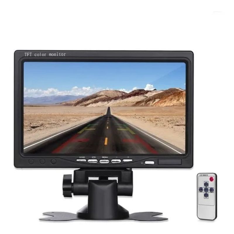LISM - Pantalla Monitor 7 Ajustable Lcd Cámara Retroceso Auto 12v / 213200