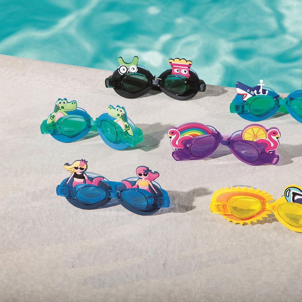 BESTWAY - Lentes Anteojos Natación Character Niños 3+ Años Bestway