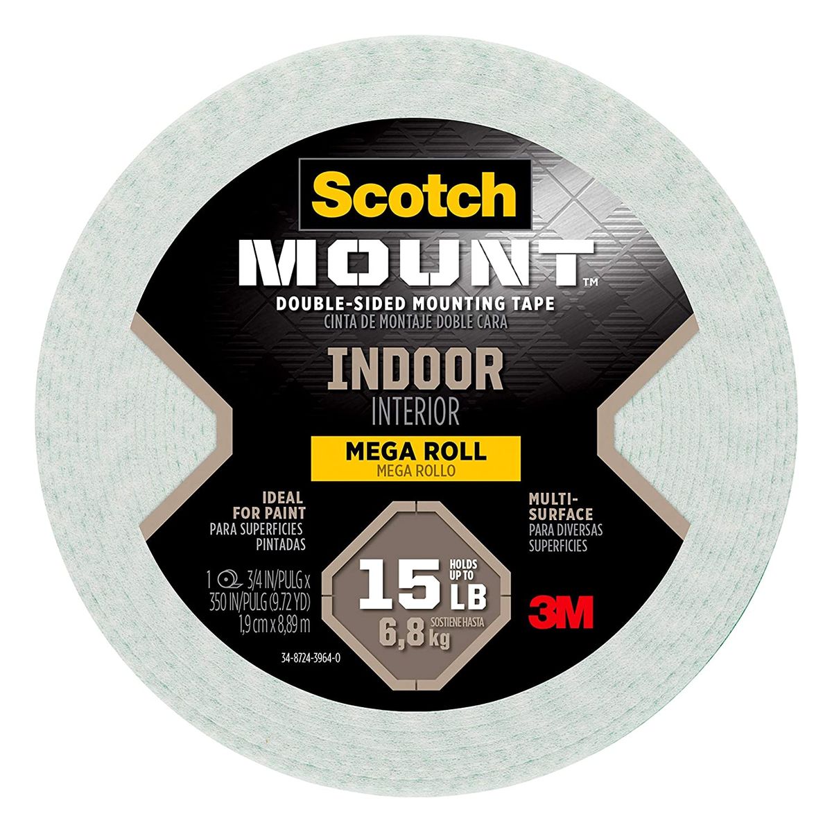 Cinta Adhesiva De Montaje Para Interiores 13MMX2M 3M, marca 3M - Foto Principal