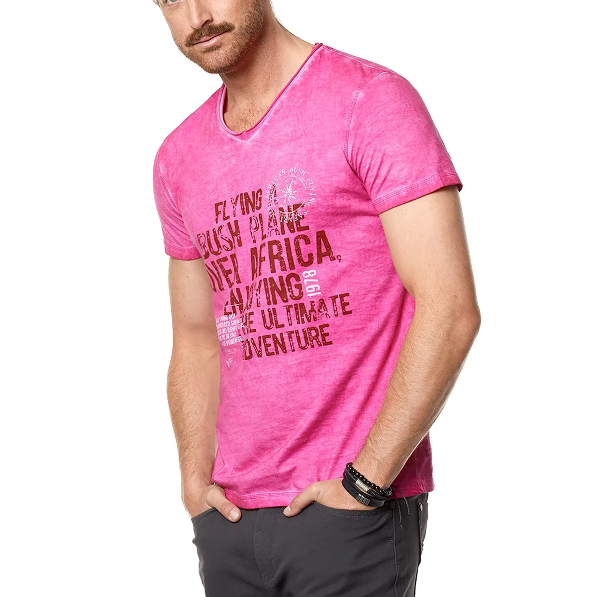 FEROUCH - Polera Santa Bárbara Rosado Ferouch