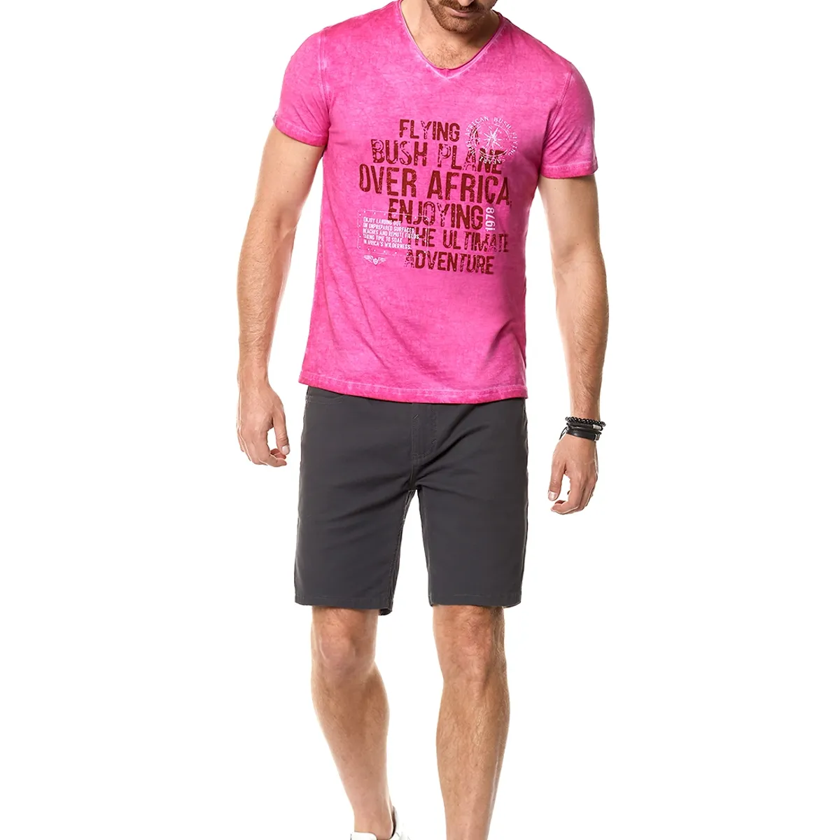 FEROUCH - Polera Santa Bárbara Rosado Ferouch