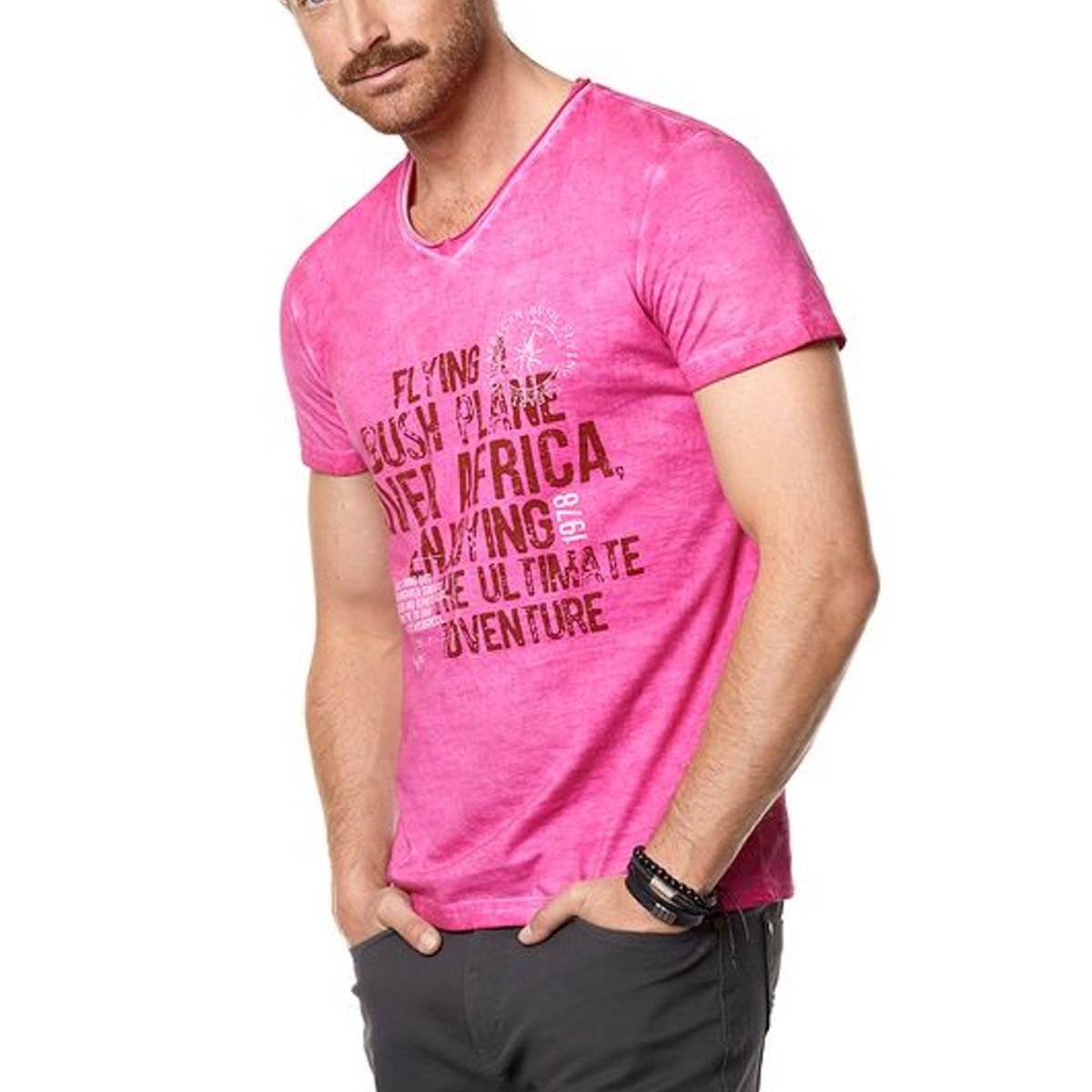 FEROUCH - Polera Santa Bárbara Rosado Ferouch