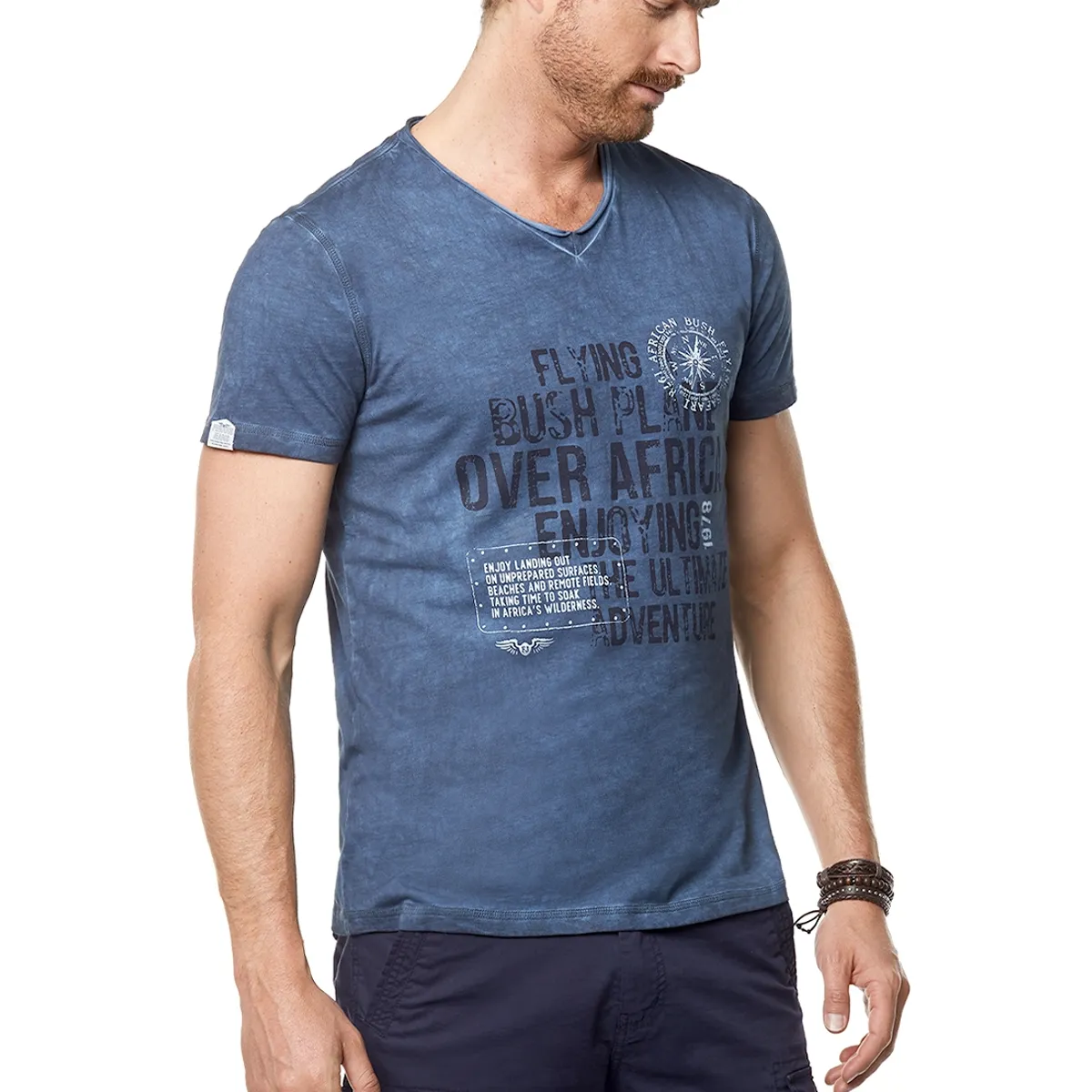 FEROUCH - Polera Santa Bárbara Azul Ferouch