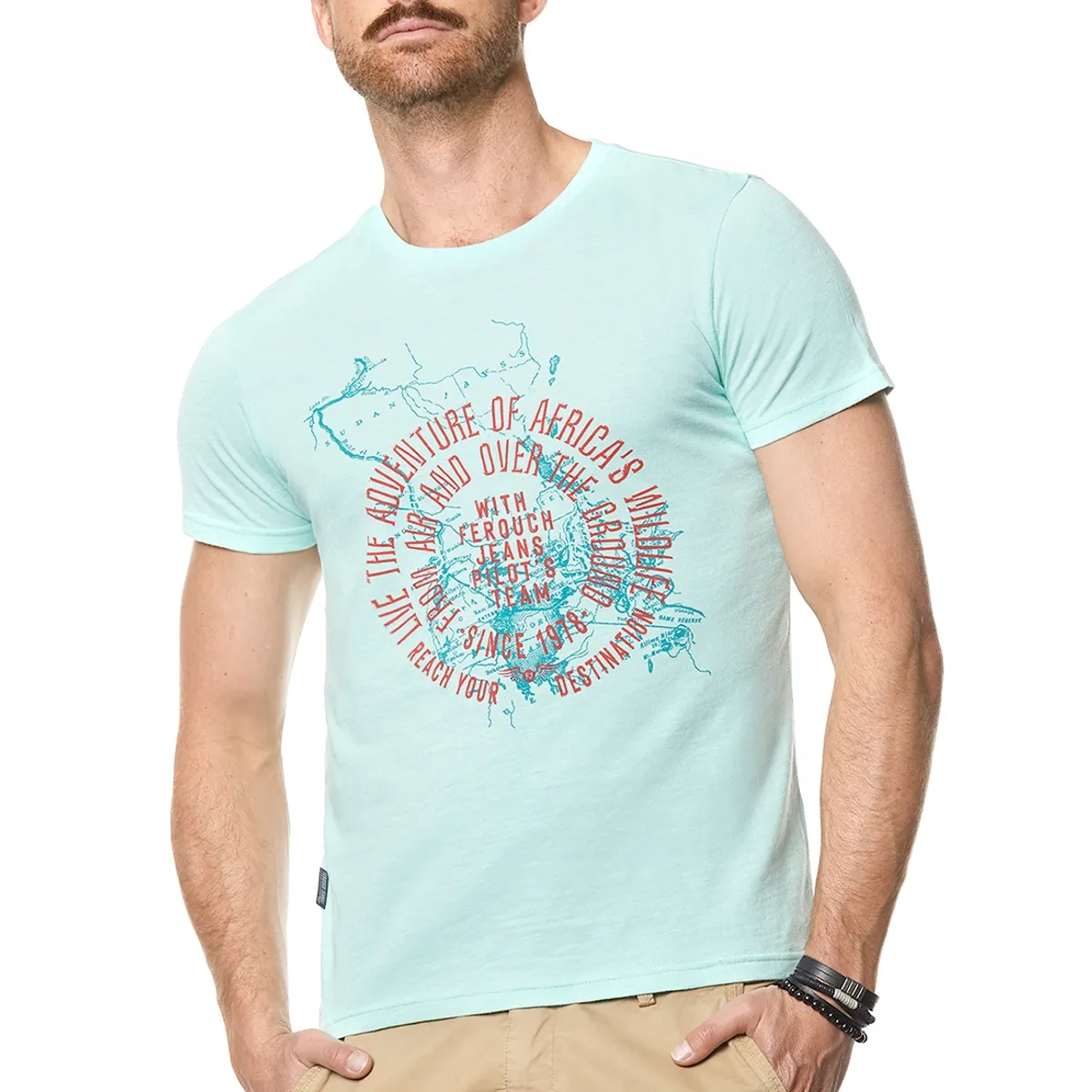 FEROUCH - Polera Sarasota River Verde Ferouch