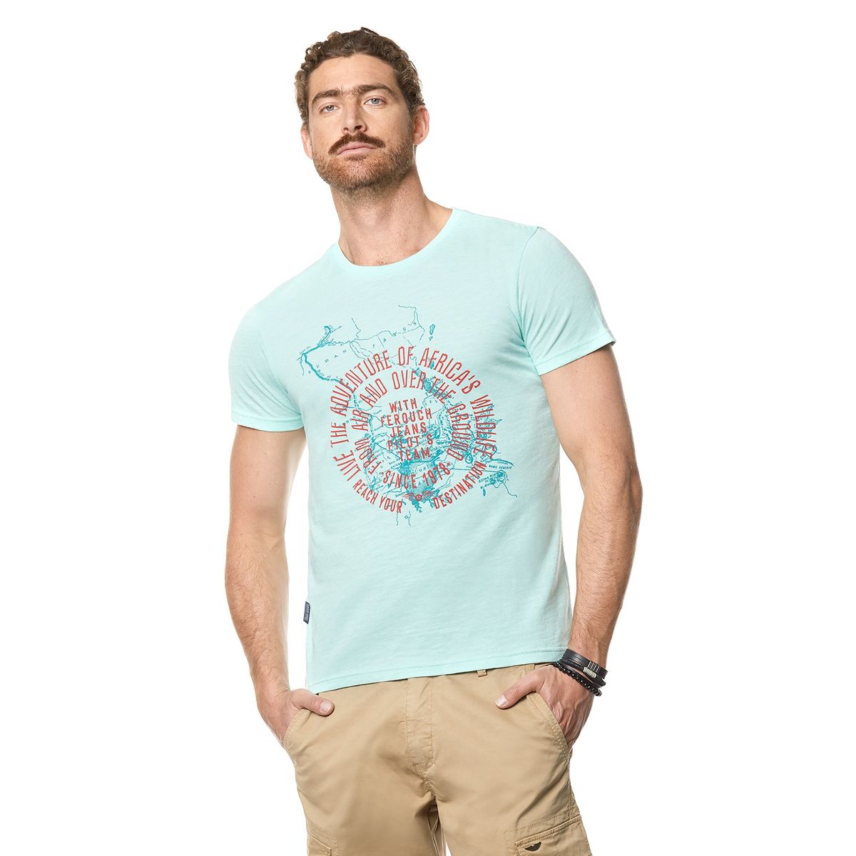 FEROUCH - Polera Sarasota River Verde Ferouch