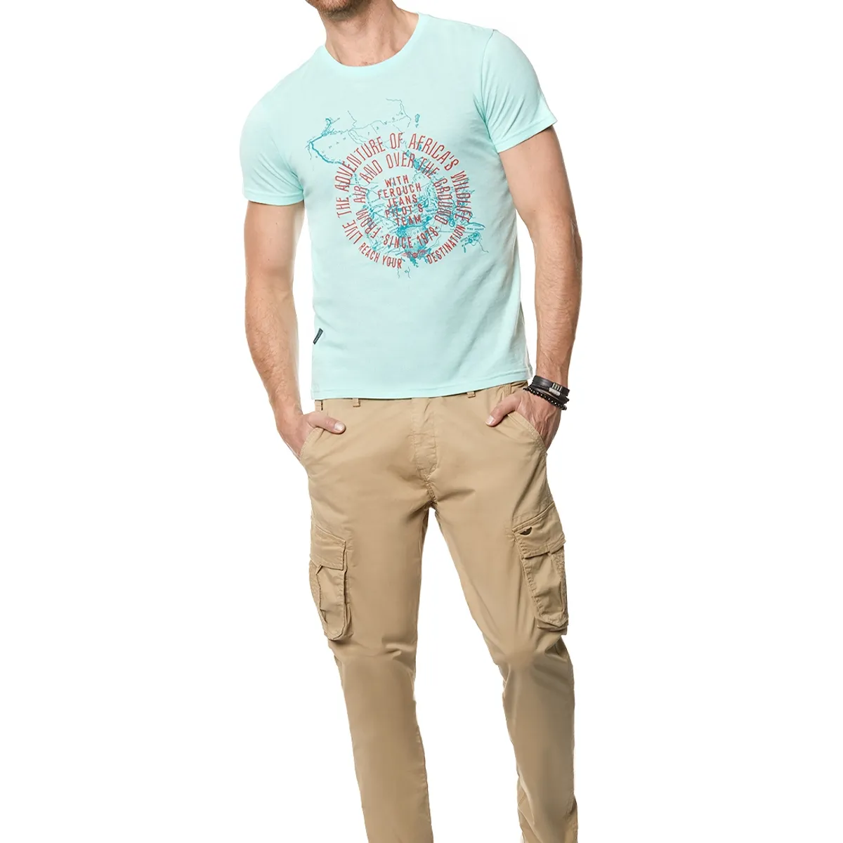 FEROUCH - Polera Sarasota River Verde Ferouch