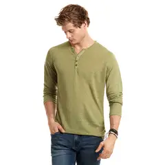 FEROUCH - Polera Manga Larga Wisconsin Verde