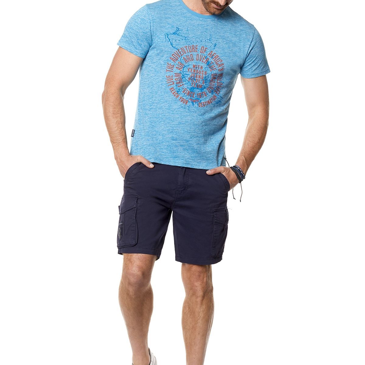 FEROUCH - Polera Sarasota Azul Ferouch