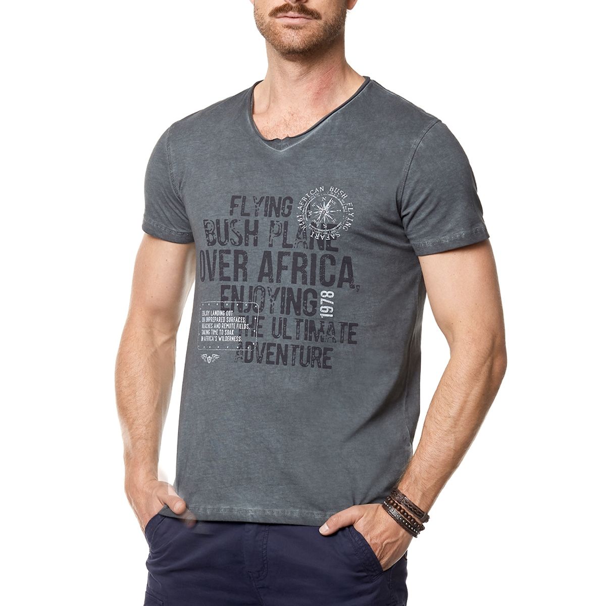 FEROUCH - Polera Santa Bárbara Gris Ferouch