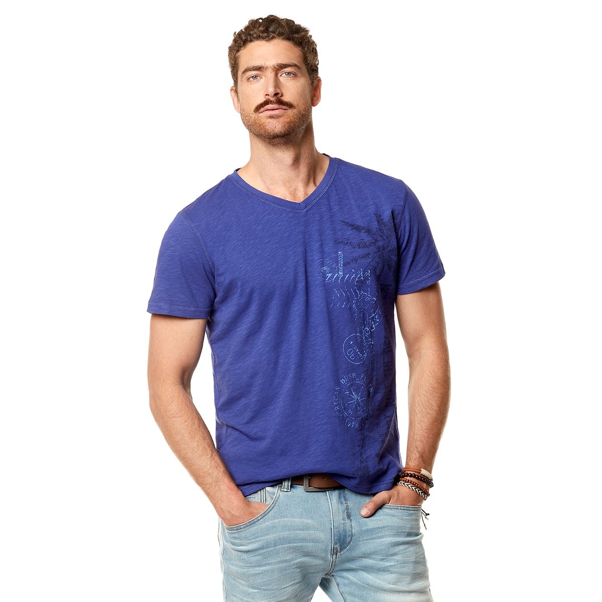 FEROUCH - Polera Naples Azul Ferouch